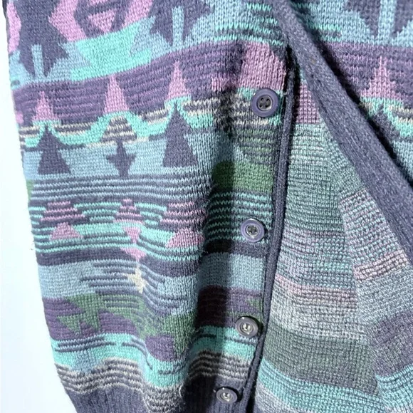 Lumiere Aztec pattern Multicolor Patterned Sweater Vest - Picture 2 of 6